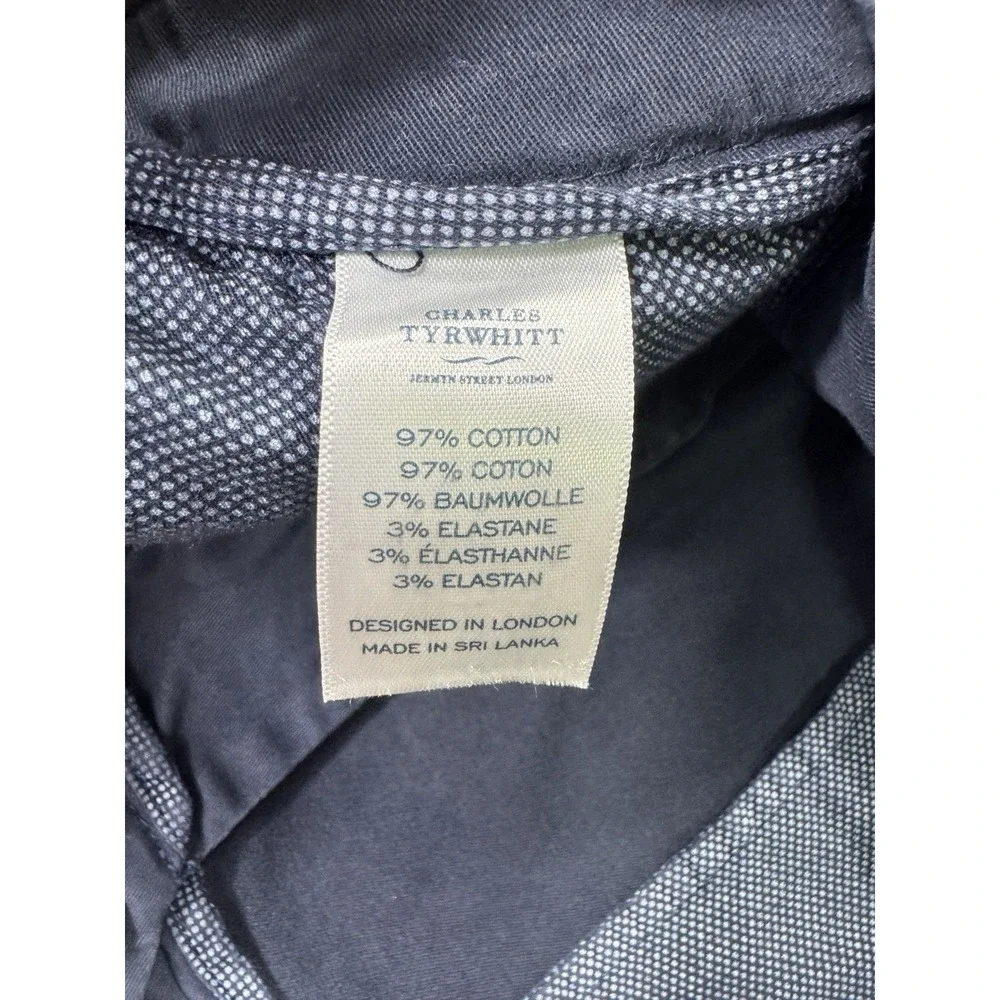 Charles Tyrwhitt Mens 38x9 Chino Shorts Cotton Stretch Blue Modern Luxury